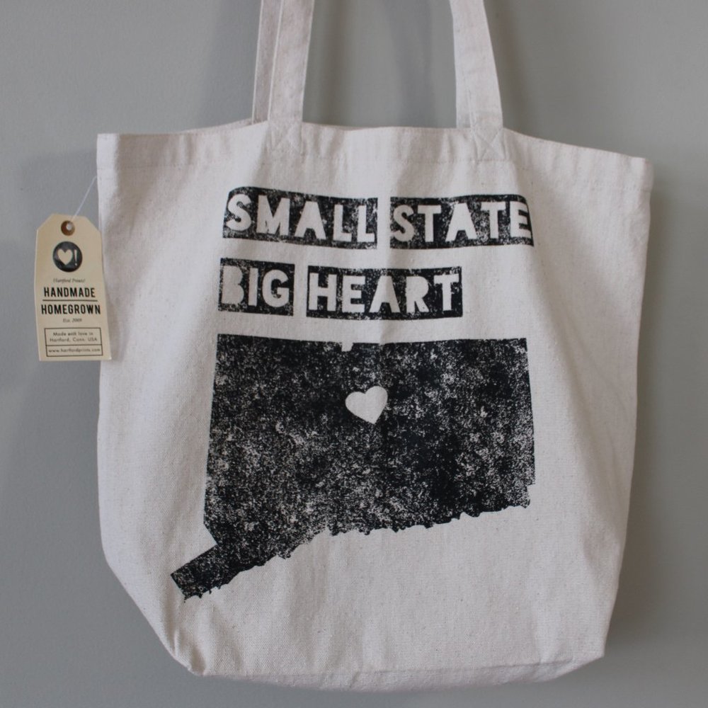 Small State Big Heart™ Canvas Tote Bag